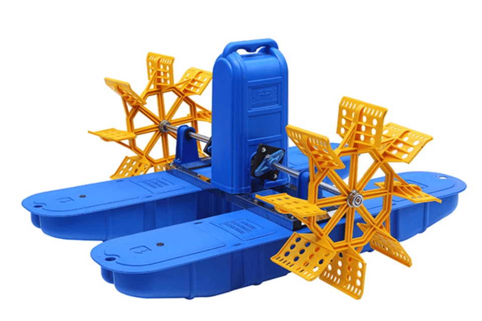 Paddle wheel aerator